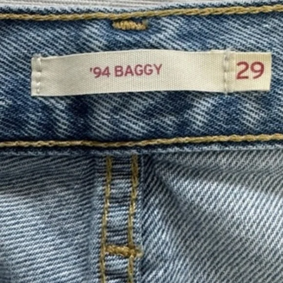 Levi's “94 BAGGY “ Slate Blue Women's Straight Leg Jeans size 29 - Picture 5 of 5